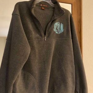 Monogram Fleece Quarter Zip